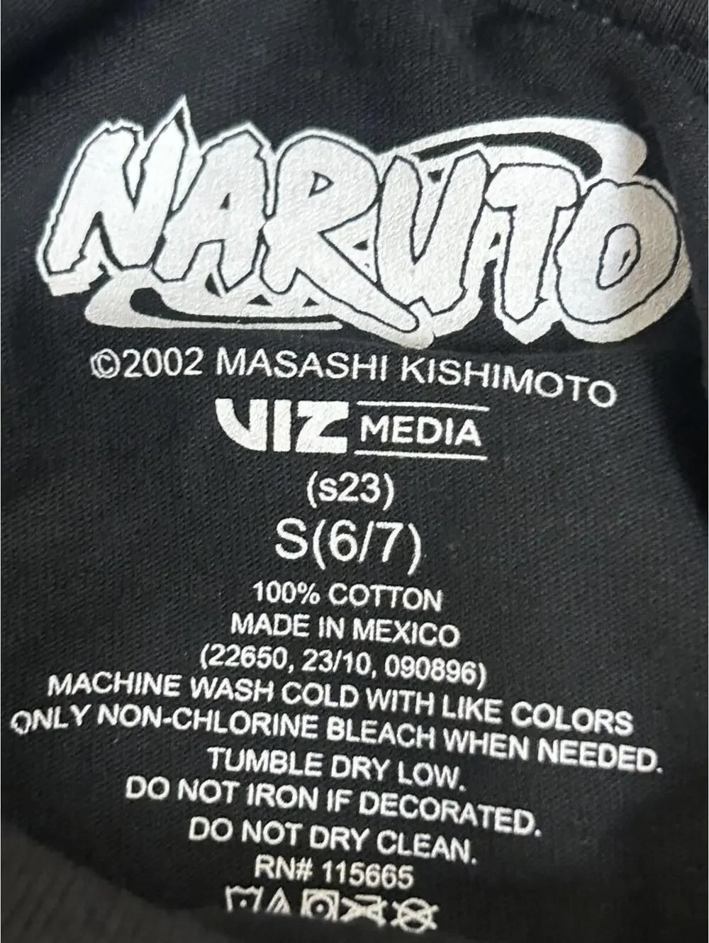 Naruto Uzumaki Crew Neck Short Sleeve 4pk Boy's Tees Size S (6/7)